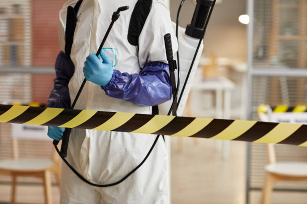 Professional Biohazard Cleanup technician working in Ivanhoe, CA